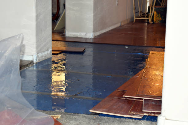 Professional Emergency Water Damage Restoration technician working in Bridgton, ME